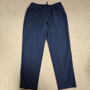 Under Armour Mens XL Navy Blue Loose Fit Athletic Track Pants Athleisure Sporty